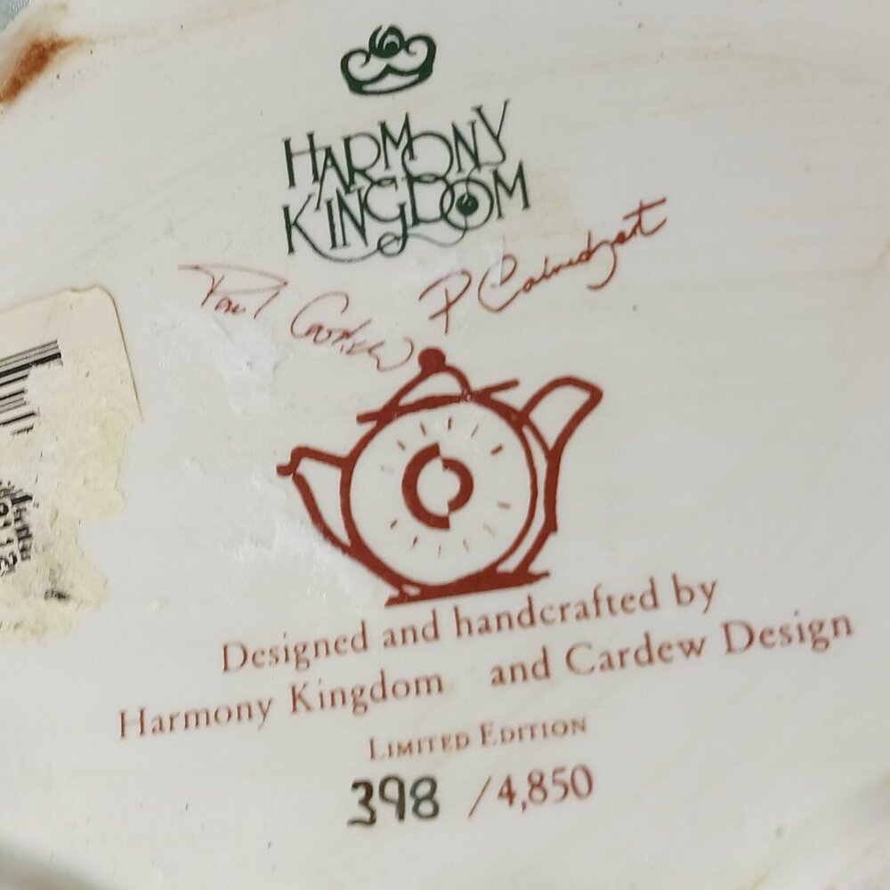 Harmony Kingdom Cardew Design LE Teapot Ceramic Noah Ark Decor - Picture 4 of 7